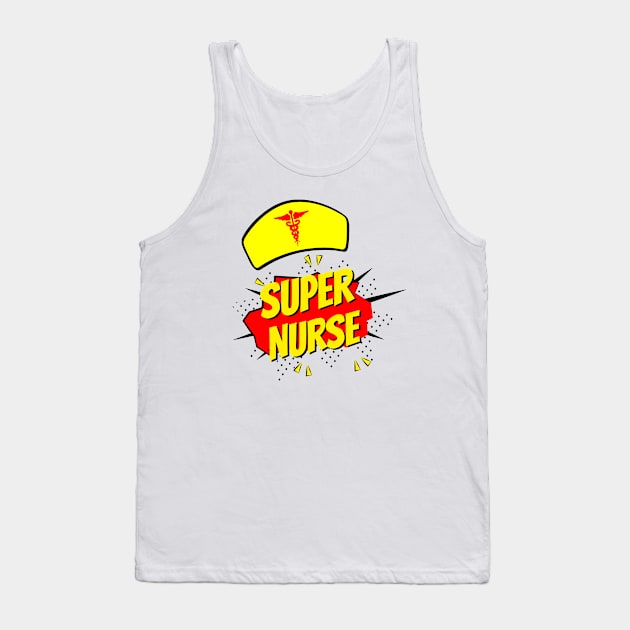 Super Nurse RN Super Power Nursing Tank Top by WildZeal